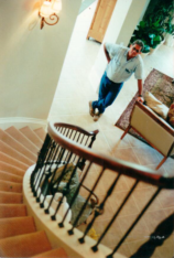 First curved stairway built by Jesse Goodwin est 1990